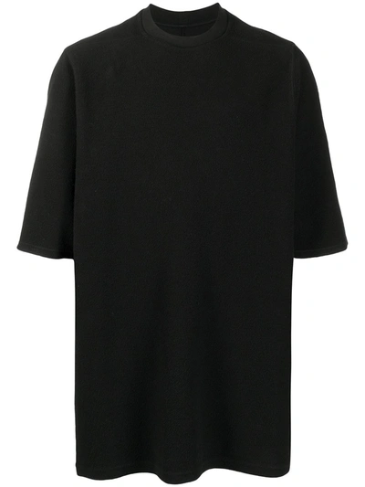 Shop Rick Owens Drkshdw Jumbo Textured T-shirt In Black