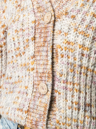 Shop Ulla Johnson Fiora Space-dye Knit Cardigan In Neutrals