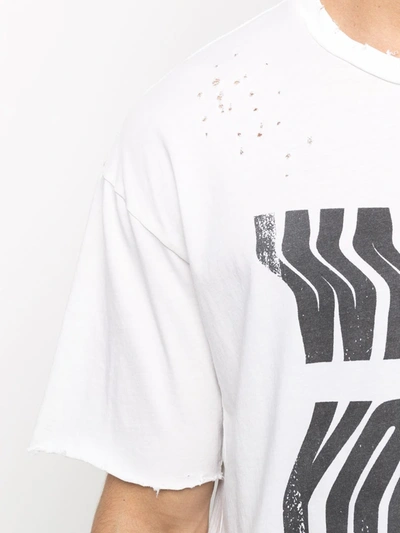 Shop Alchemist Wasted Youth Graphic Print T-shirt In Neutrals