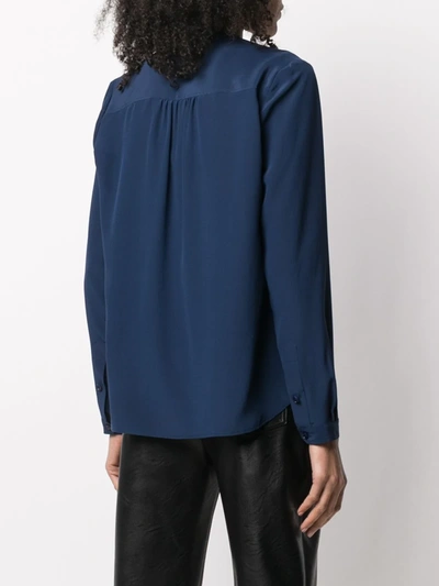 Shop Stella Mccartney Estelle Buttoned Shirt In Blue