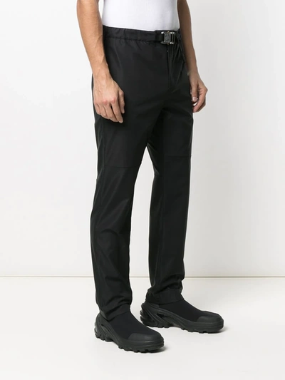 Shop Moncler Genius Buckle Fastened Track Trousers In Black
