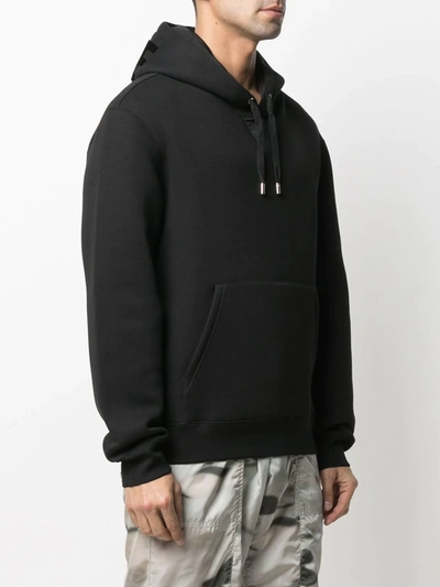 Shop Mackage Flock-logo Hooded Sweatshirt In Black