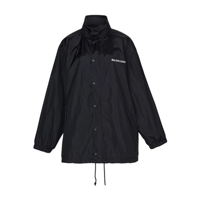 Shop Balenciaga Rain Jacket In Black