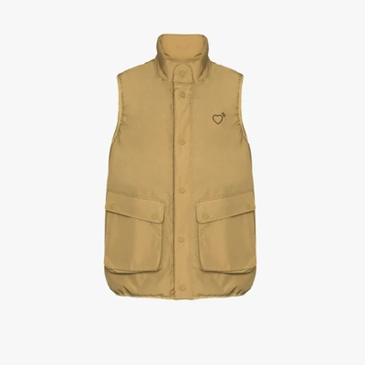 Shop Adidas Originals X Human Made Inflated Gilet In Neutrals