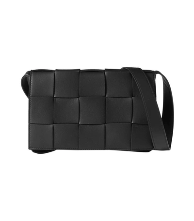Shop Bottega Veneta Cassette Cross-body Bag In Black
