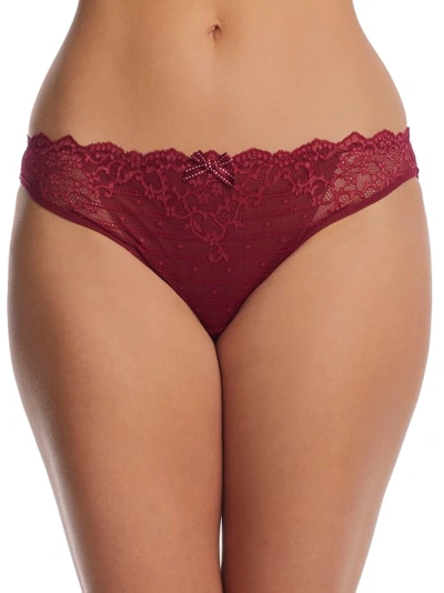 Shop Chantelle Rive Gauche Bikini In Red Raspberry Sedona