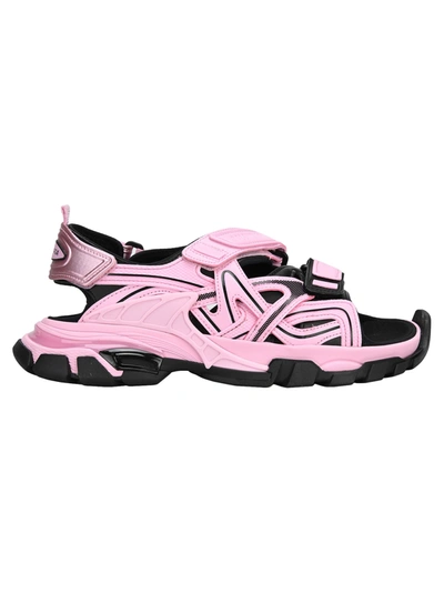 Shop Balenciaga Track Sandal In Pink