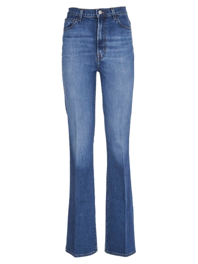 Shop J Brand Flared Jeans In Blue