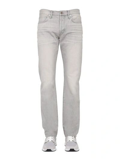 Shop Tom Ford Regular Fit Jeans In Grey