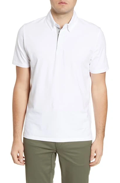 Shop Tommy John Comfort Button-down Polo In White