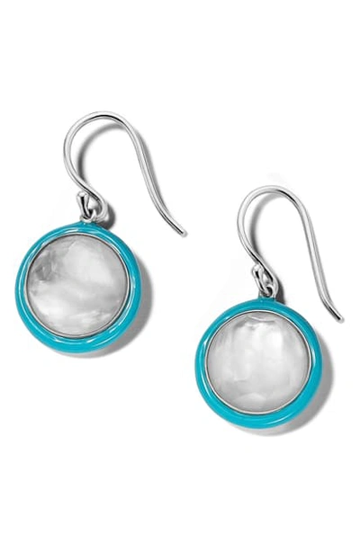 Shop Ippolita Lollipop Carnevale Double Drop Earrings In Teal