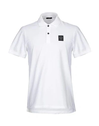Shop Belstaff Polo Shirts In White