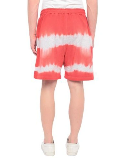 Shop Msgm Shorts & Bermuda Shorts In Brick Red