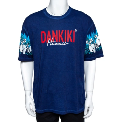Pre-owned Dsquared2 Blue Dankiki Print Hetero Guy Fit T-shirt Xxl