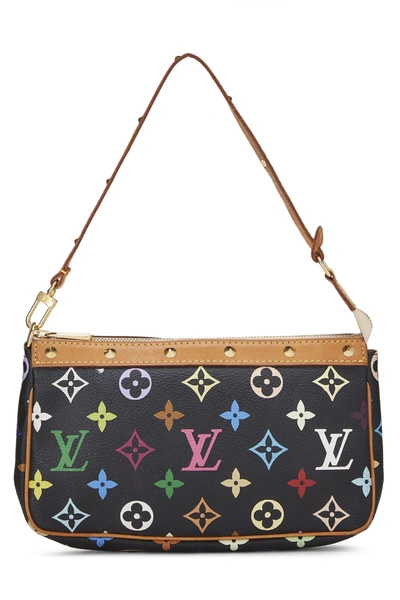 Pre-owned Louis Vuitton Takashi Murakami X  Black Monogram Multicolore Pochette Accessoires