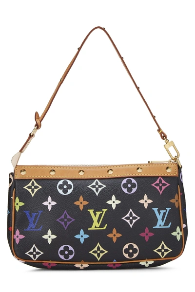 Pre-owned Louis Vuitton Takashi Murakami X  Black Monogram Multicolore Pochette Accessoires