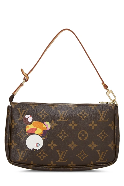 Pre-owned Louis Vuitton Takashi Murakami X  Monogram Canvas Panda Pochette Accessoires