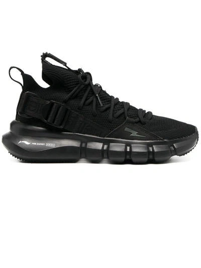 Shop Neil Barrett Techknit Essence 2.3 Low-top Sneakers In Nero