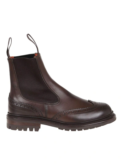 Shop Tricker's Silvia Ankle Boots In Brown