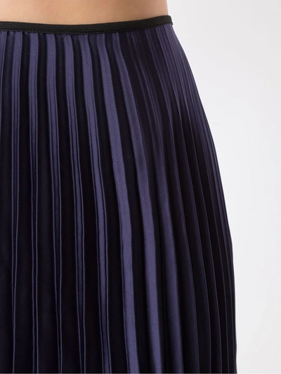 Shop Eva Pleated Midi Skirt In Black