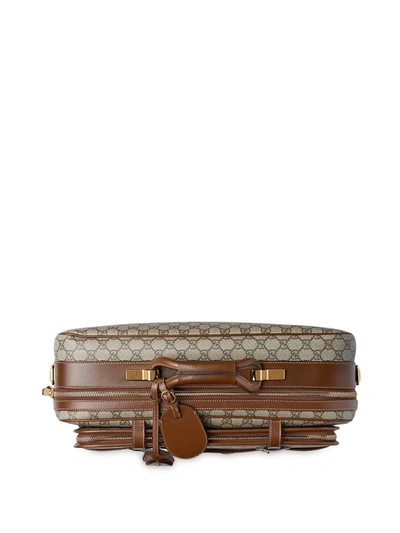 Shop Gucci 1955 Horsebit Suitcase In Brown