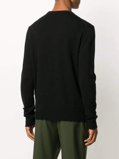 Shop Zadig & Voltaire Long-sleeve Fitted Jumper In Black