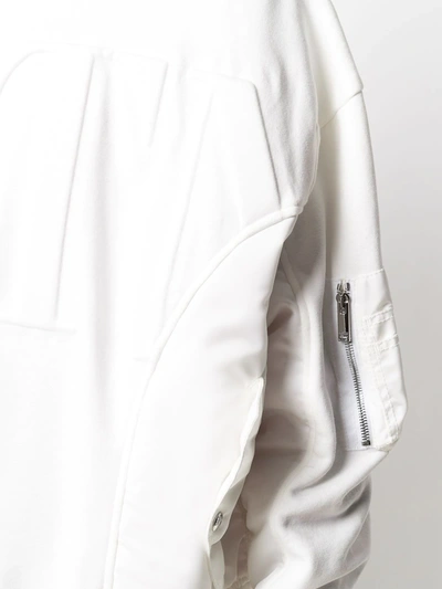 Valentino Side Pockets Sweatshirt In White In White