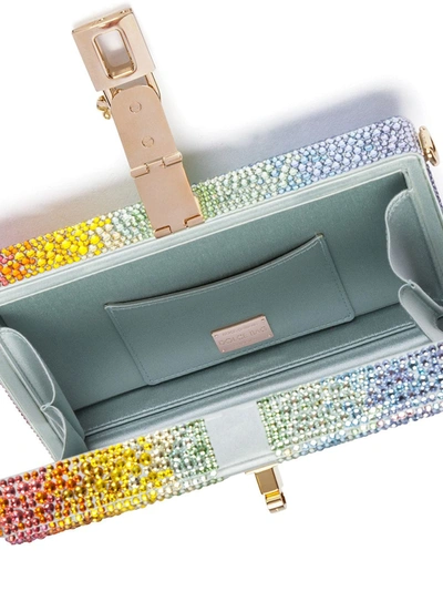 Shop Dolce & Gabbana Rainbow Collection Clutch In Green