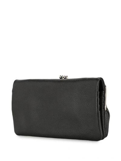 Shop Y's Kiss-lock Leather Mini Bag In Black