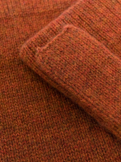 Shop N•peal Fingerless Cashmere Gloves In Orange