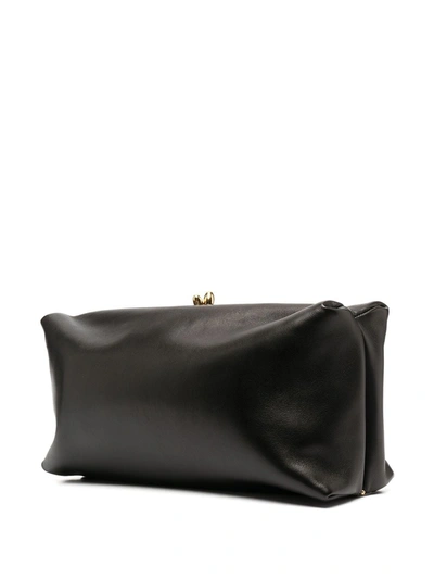 Jil Sander Rectangular Zipped Clutch In Black