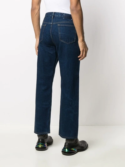 Shop Maison Margiela Five-pocket Straight-leg Jeans In Blue