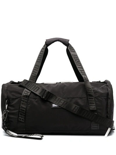 Shop Blood Brother Stockwell Logo Strap Holdall In Black