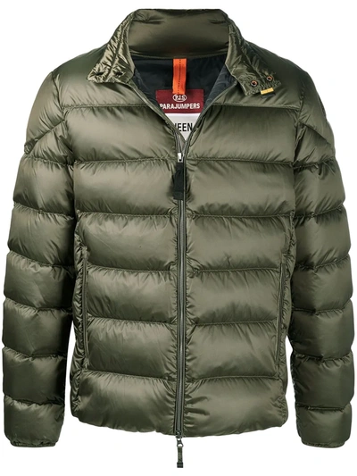 Shop Parajumpers Dillon Padded Jacket In Green