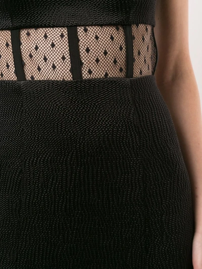 Shop Alexis Verbena Strapless Textured Dress In Black