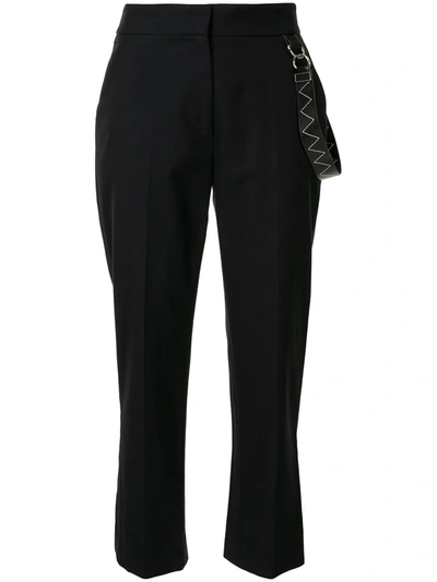 Shop Alexis Lucero Slim-fit Trousers In Black