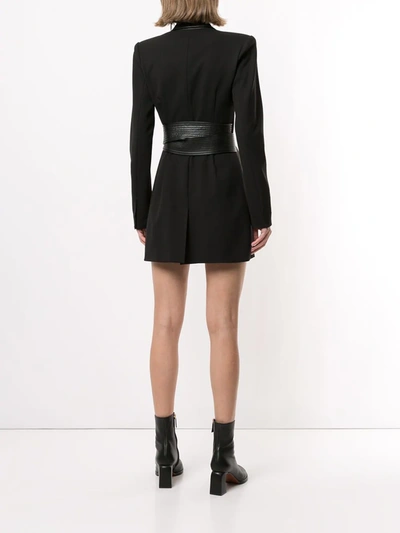 Shop Alexis Rachel Wrap-effect Dress In Black