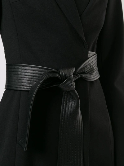 Shop Alexis Rachel Wrap-effect Dress In Black