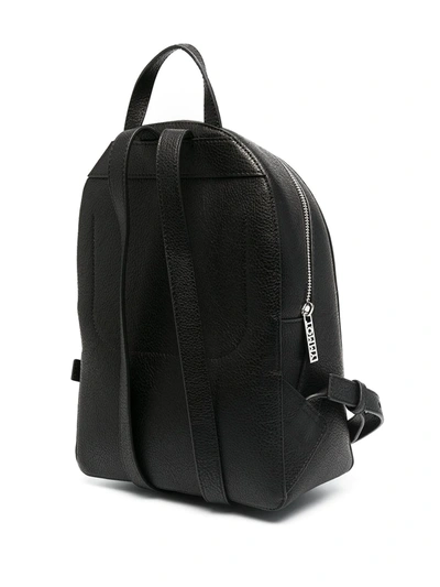 Shop Tommy Hilfiger Monogram Plaque Backpack In Black