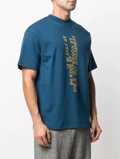 Shop Honey Fucking Dijon Graphic-print Cotton T-shirt In Blue