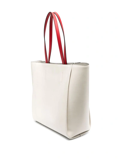Shop Alexander Mcqueen Logo-print Tote Bag In White