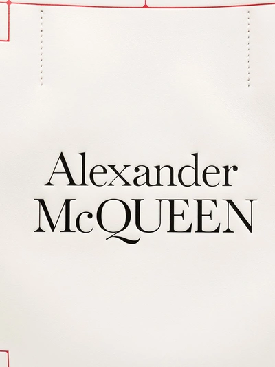 Shop Alexander Mcqueen Logo-print Tote Bag In White