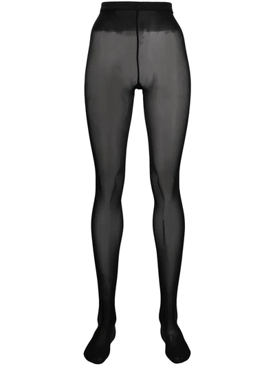 Shop Wolford Neon 40 Two-pack Tights In Black