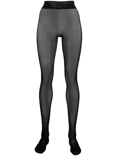 Shop Wolford Fatal 15 Two-pack Tights In Black