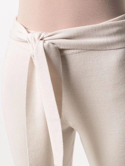 Shop Antonella Rizza Knitted High-waisted Trousers In Neutrals