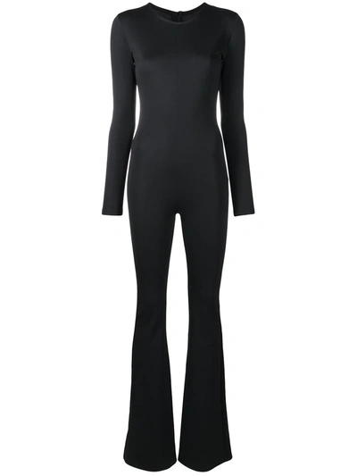 Shop Alchemy X Lia Aram Fitted Long Sleeve Jumpsuit In Black