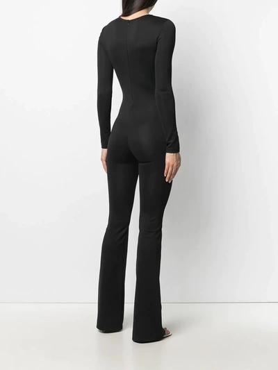 Shop Alchemy X Lia Aram Fitted Long Sleeve Jumpsuit In Black