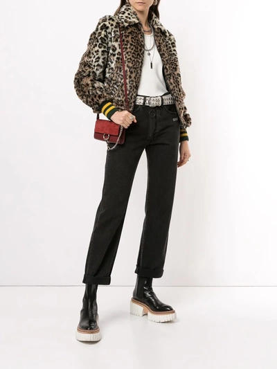 Shop R13 Leopard Print Faux-fur Jacket In Brown