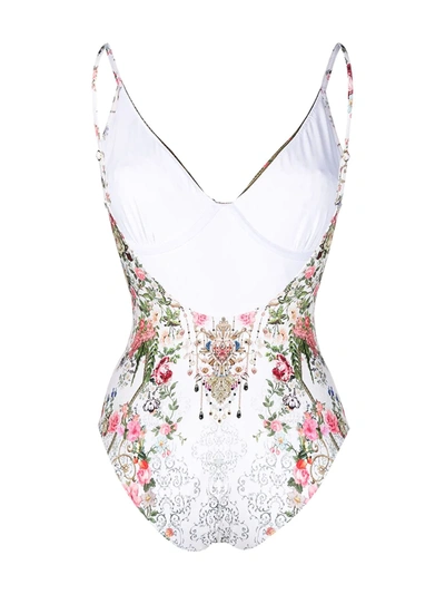 Shop Camilla Wired V-neck One Piece In White