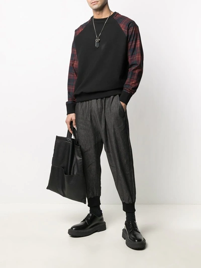 Shop Alchemy Check Panel Jumper In Black